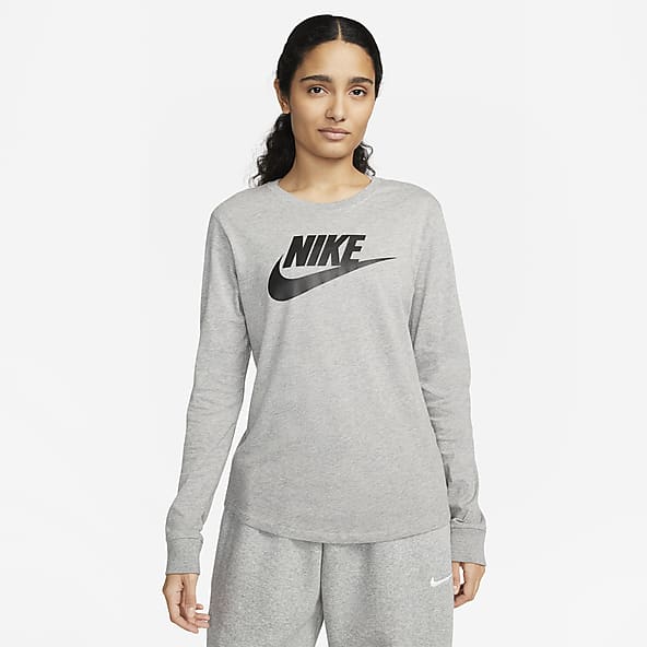Nike sportswear essential long sleeve top sale